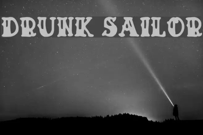 Drunk Sailor Font examples