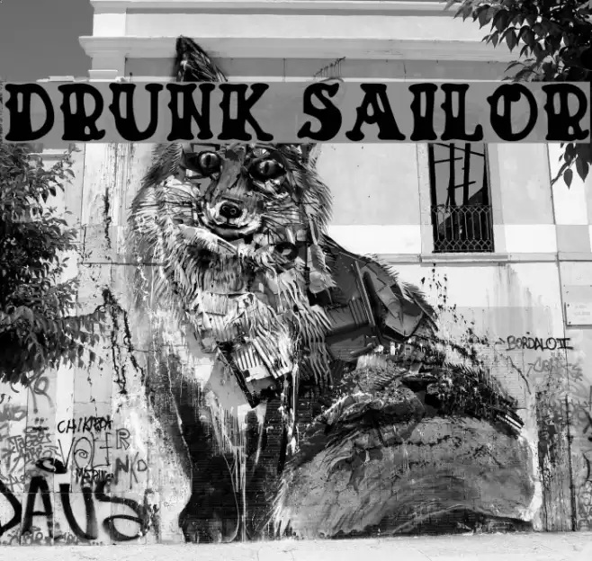 Drunk Sailor Font examples