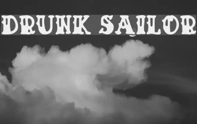Drunk Sailor Font examples