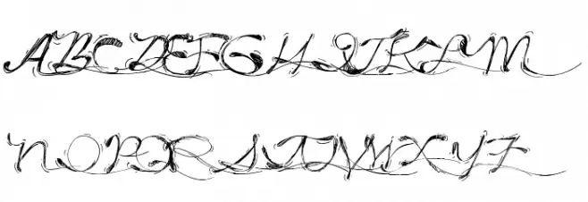 Drunk Tattoo Шрифта ВЕРХНИЙ