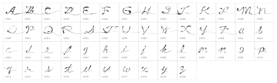 Drunk Tattoo Character Map