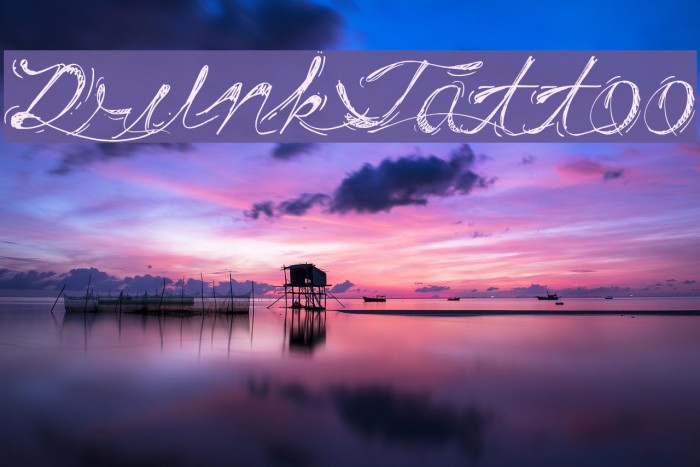 Drunk Tattoo Font examples