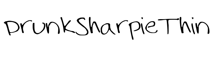 DrunkSharpieThin  baixar fontes gratis
