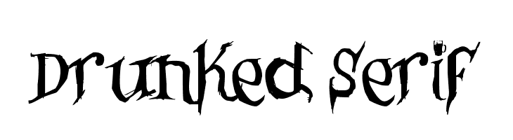 Drunked Serif Font