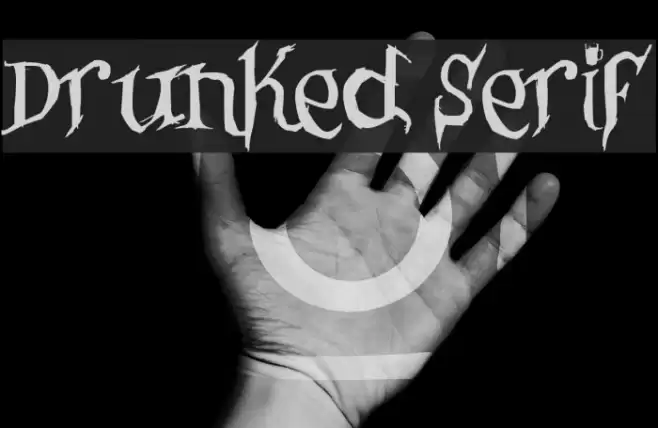 Drunked Serif Font examples