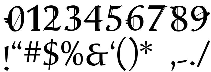 Drunken Gryphon Font OTHER CHARS