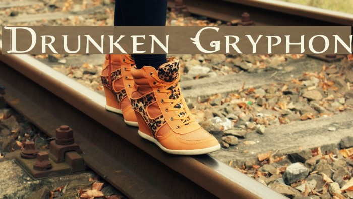 Drunken Gryphon Font examples
