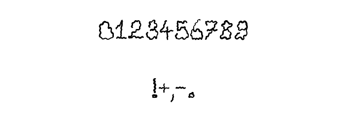 Drunken Horror Ghost Font OTHER CHARS