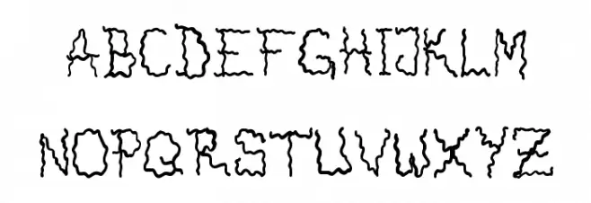 Drunken Horror Ghost Шрифта ВЕРХНИЙ