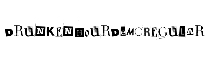 Drunken Hour DEMO Regular  免费字体下载
