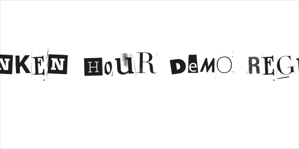 Drunken Hour DEMO Regular Logo