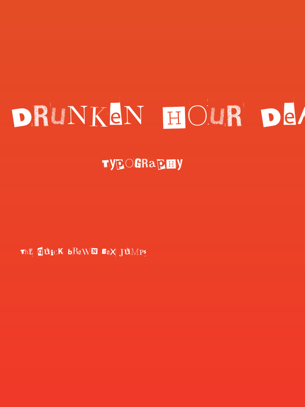 Drunken Hour DEMO Regular Poster