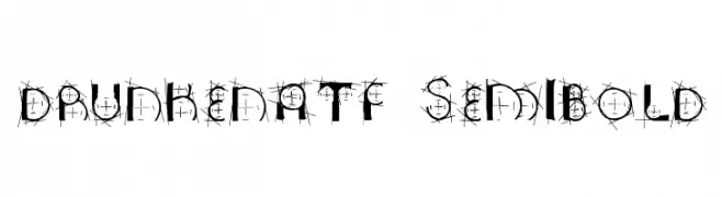 DrunkenATF SemiBold  Frei Schriftart Herunterladen