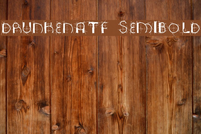 DrunkenATF SemiBold Font examples