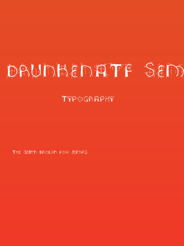 DrunkenATF SemiBold Poster