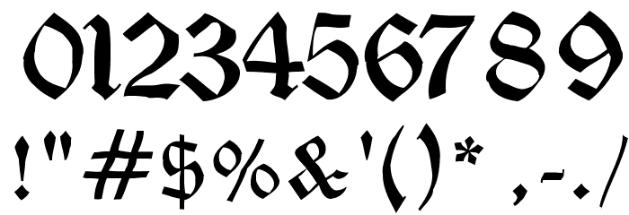 DrunkenSailor Font OTHER CHARS