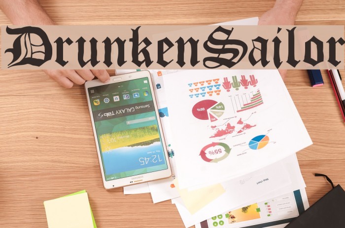 DrunkenSailor Font examples