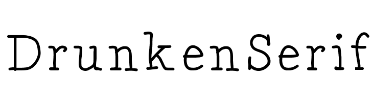 DrunkenSerif Font