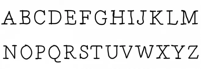 DrunkenSerif Fonte MAIÚSCULAS