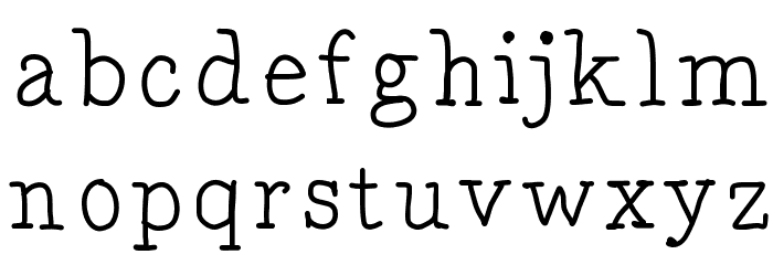 DrunkenSerif Font LOWERCASE