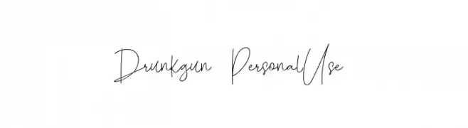 Drunkgun [ PersonalUse ]  フリーフォントのダウンロード