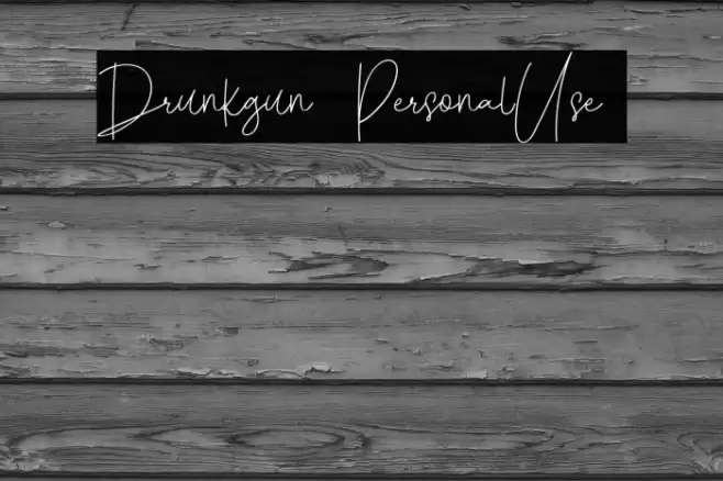 Drunkgun [ PersonalUse ] Font examples
