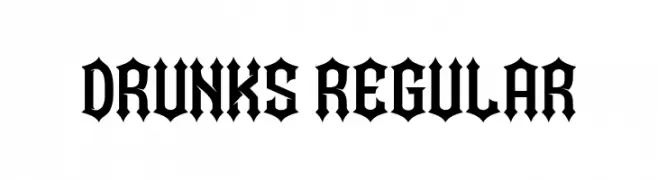 Drunks Regular  フリーフォントのダウンロード