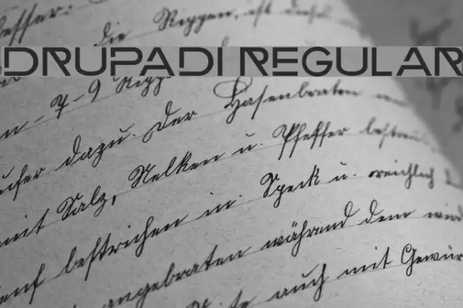 Drupadi Regular Example 1