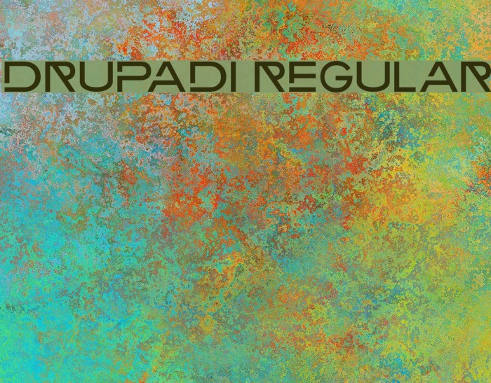 Drupadi Regular Font examples