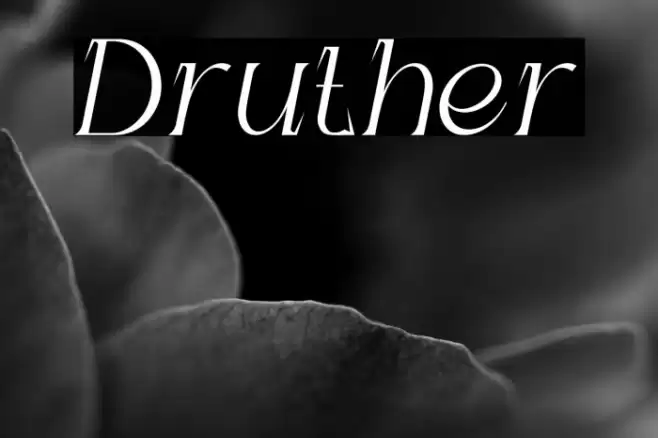 Druther Font examples