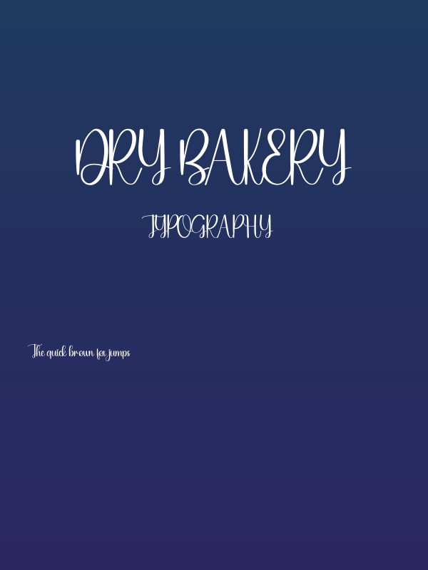 Dry Bakery Poster