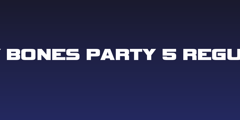 Dry Bones Party 5 Regular Social Header