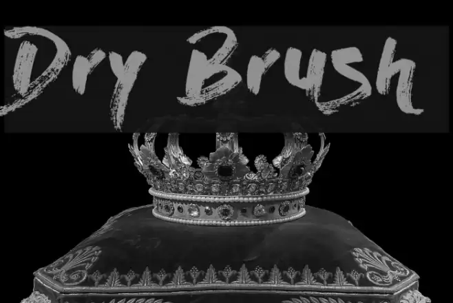 Dry Brush Font examples
