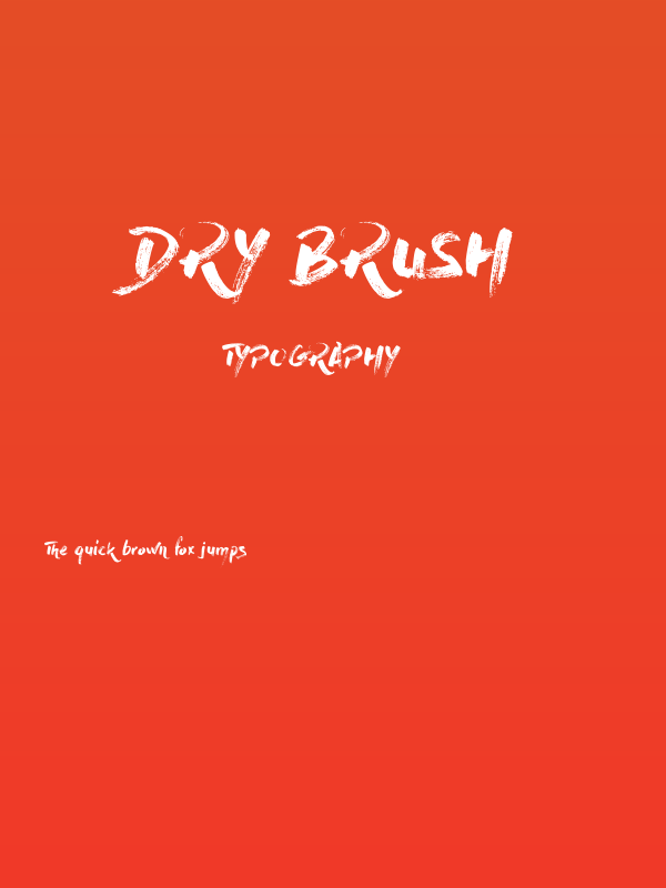 Dry Brush Poster