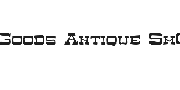 Dry Goods Antique SmC JL Logo