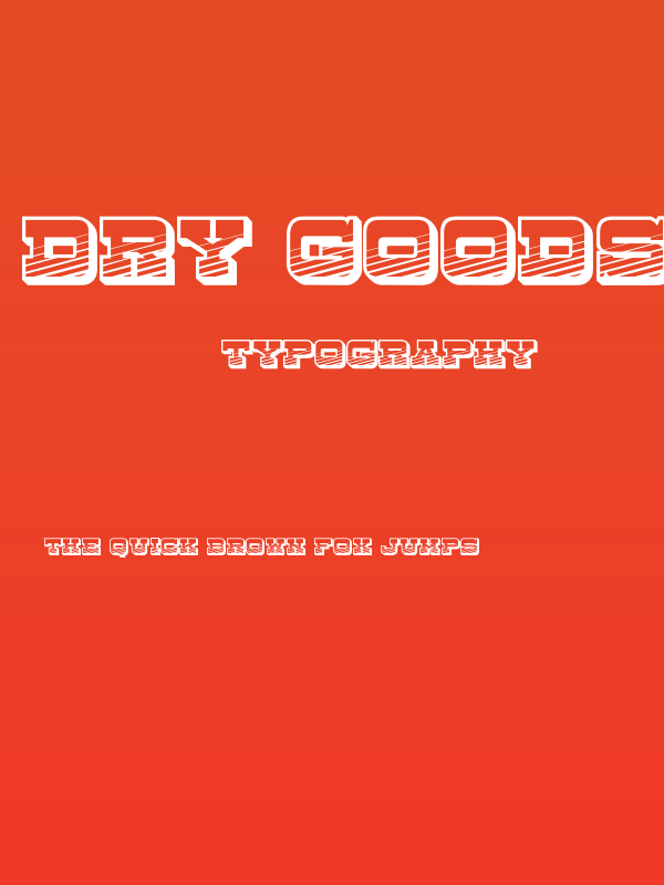 Dry Goods Emporium JL Poster