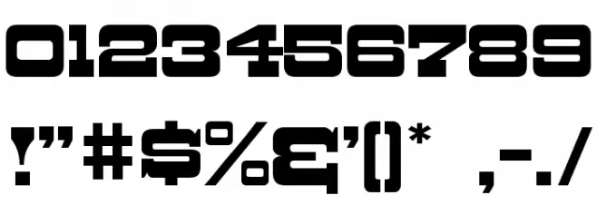 Dry Goods JL フォント その他の文字