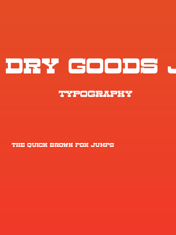 Dry Goods JL Poster