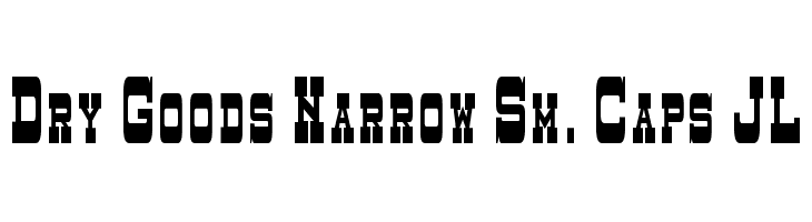 Dry Goods Narrow Sm. Caps JL  les polices de caractères gratuit tlcharger