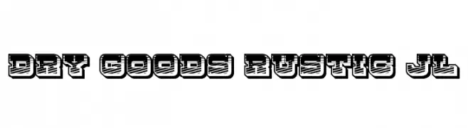 Dry Goods Rustic JL  Frei Schriftart Herunterladen