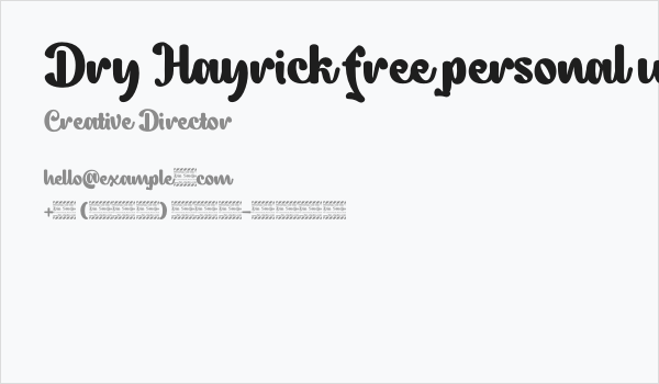 Dry Hayrick free personal use Business Card