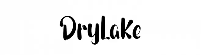 Dry Lake  font caratteri gratis