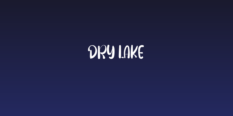 Dry Lake Social Header