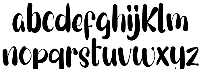 Dry Lake Font LOWERCASE