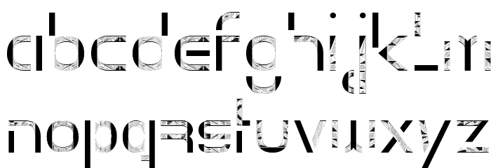 Dry Line Font LOWERCASE