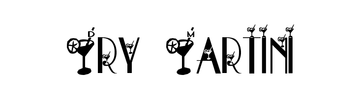 Dry Martini  フリーフォントのダウンロード