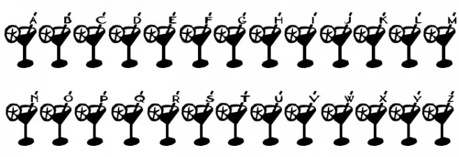 Dry Martini Font UPPERCASE