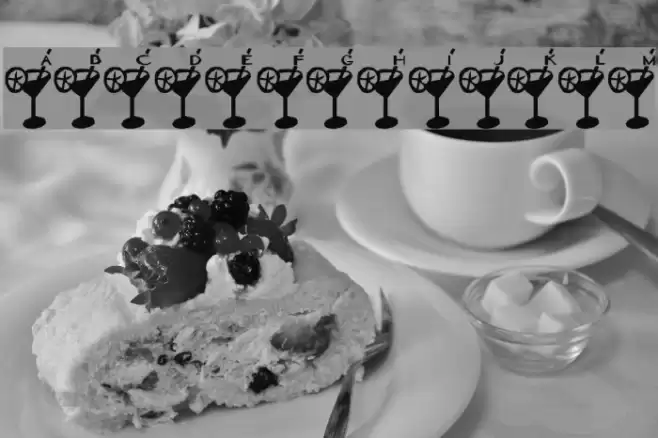 Dry Martini Font examples