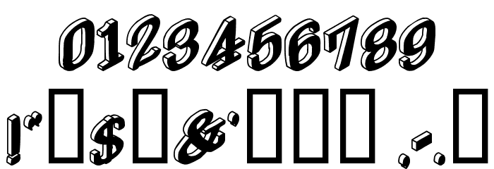 DryGulchBlack Font OTHER CHARS