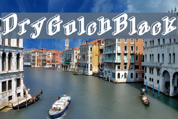 DryGulchBlack Font examples